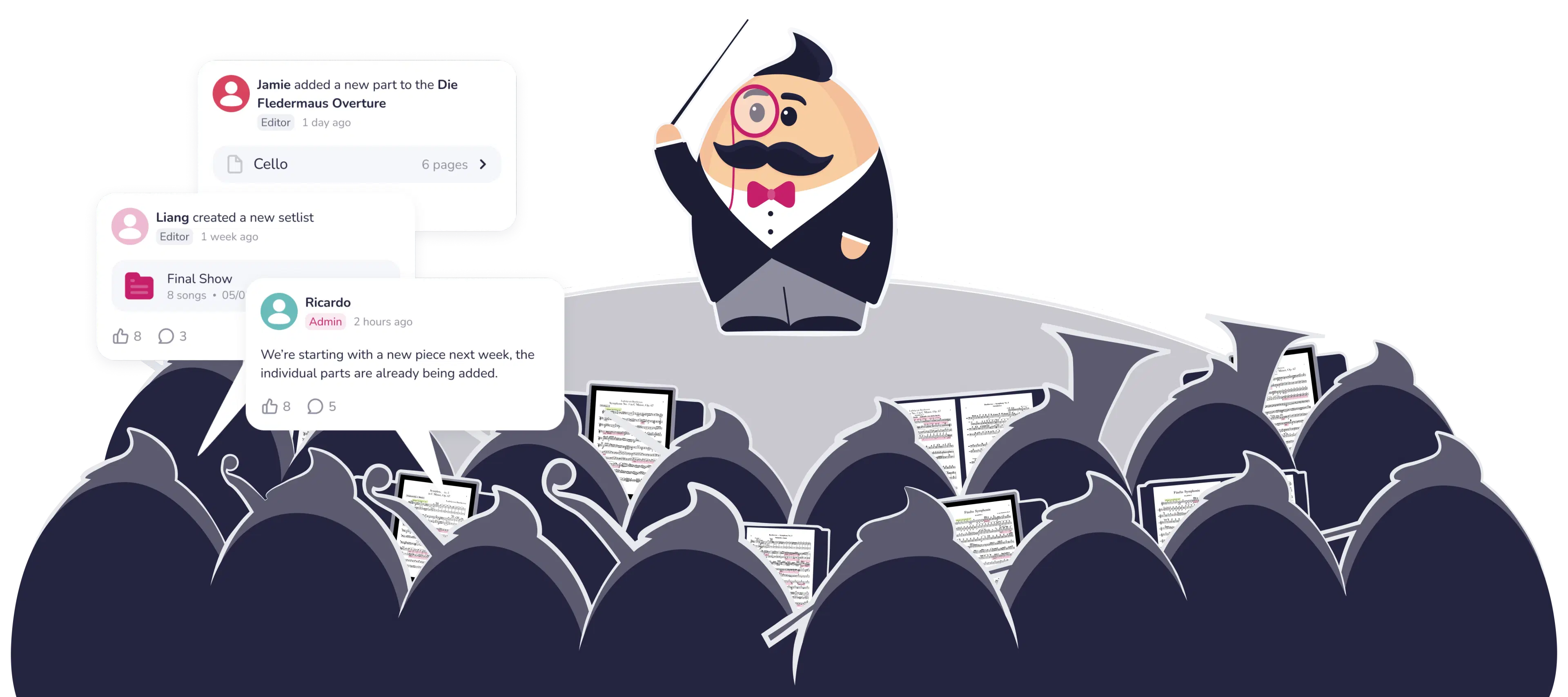 Orchestra stage - Step 5: Feed Communication