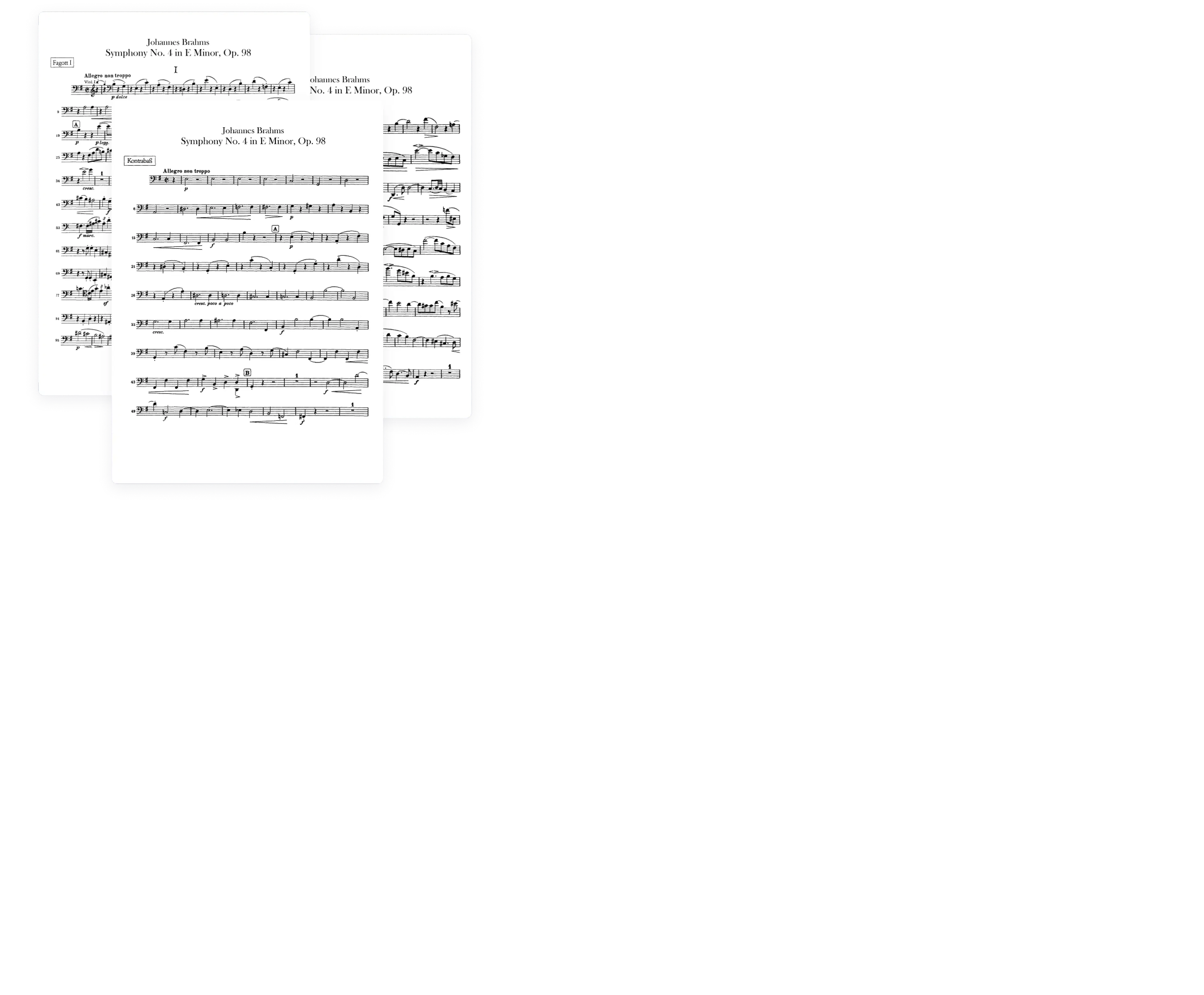 Digital sheet music with annotations and markings for musicians